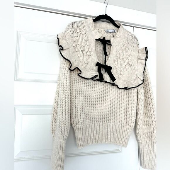 Zara blogger favorite statement chunky knit sweater - Picture 8 of 9